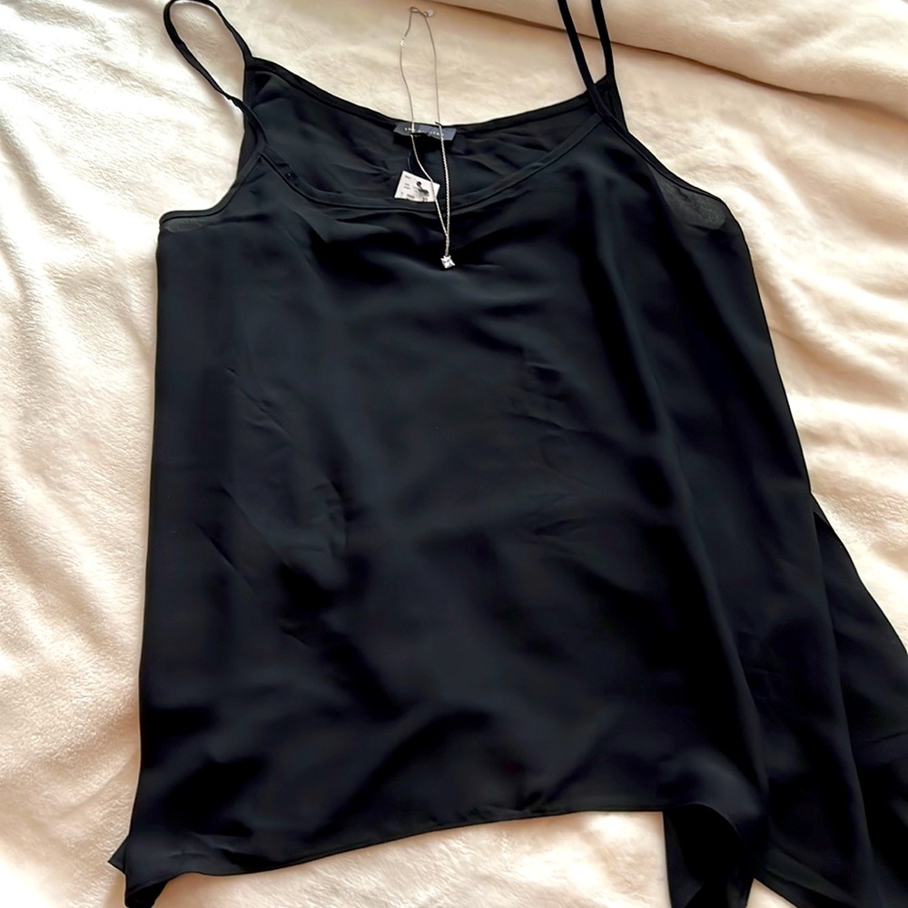 NWT Brand: The Limited 
Size: x-Large
Color: Black
Sheen camisole